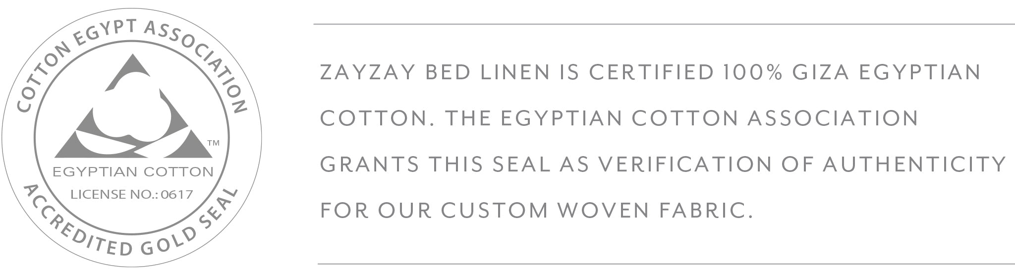 Certified 100% Giza Egyptian Cotton