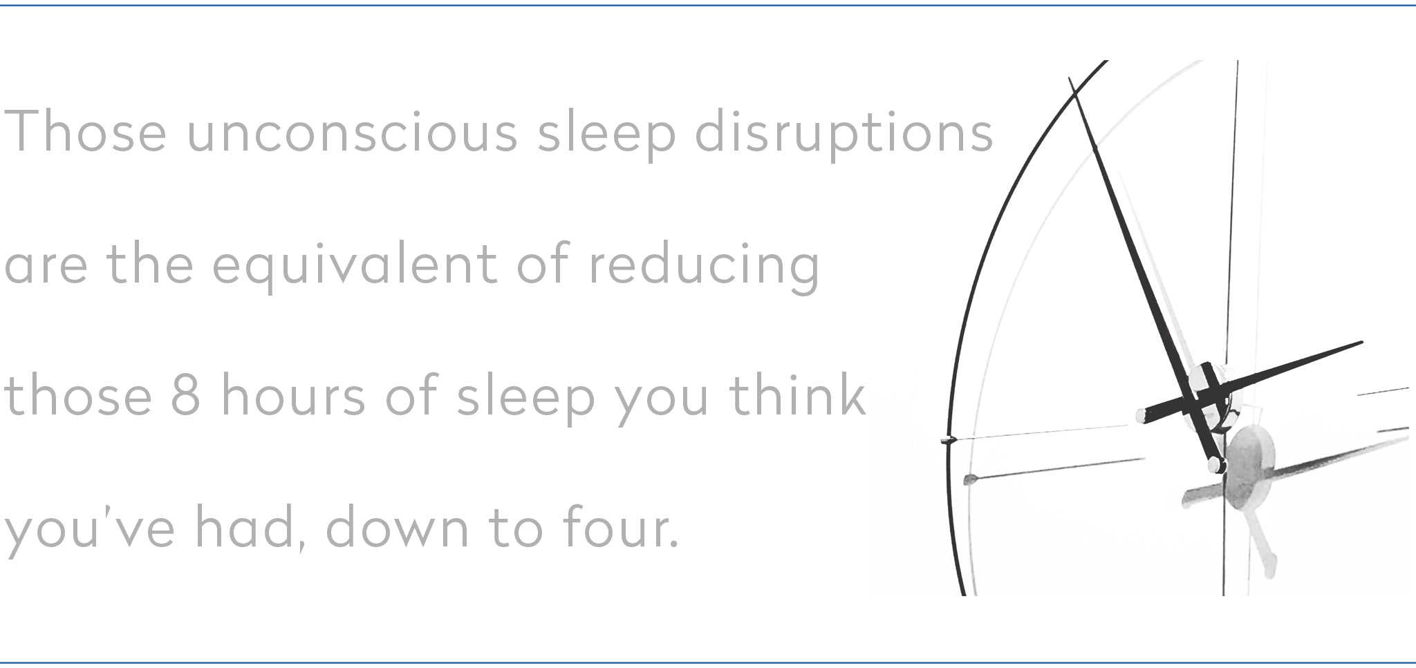 sleep disruptions are the equivalent of reducing 8 hours of sleep down to 4