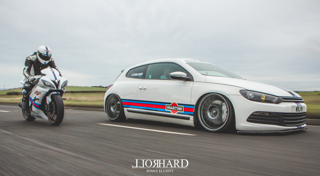 VW Scirocco Yamaha R6 Martini Airlift Accuair OZ Airride Air ride Carbon Fibre