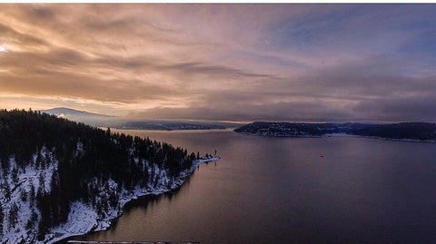 Tubbs Hill Winter Aerial