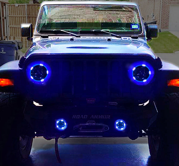 2018-2019 Jeep Wrangler JL 4" HD Fog Lights Tempest Series – Darkside