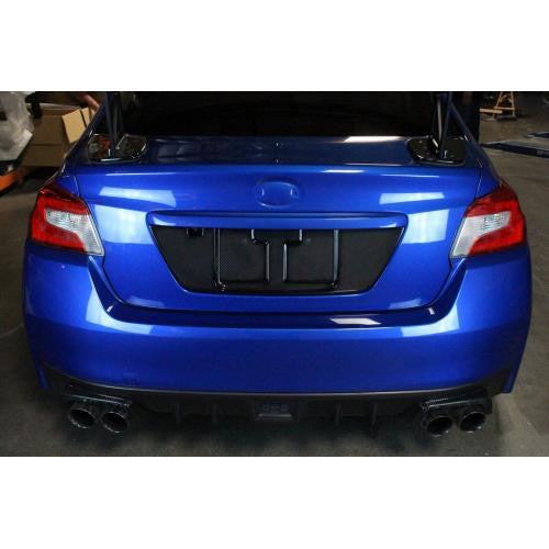 sti carbon fiber license plate frame