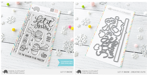 LET IT SNOW stamp and die