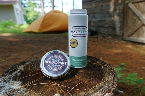 navy bean natural dry shampoo natural deodorant camping mrsgreenway