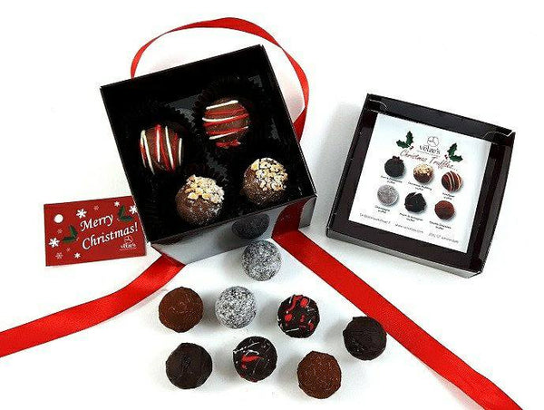 Chocolade truffels Amsterdam. Kerst