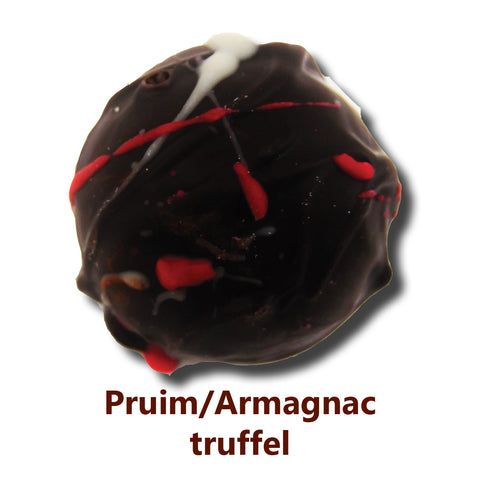 Chocolade truffels Amsterdam, Pruimen Armagnac