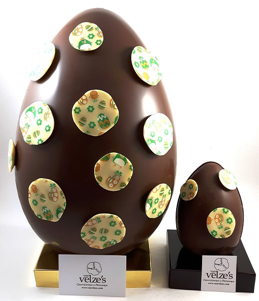 verbrand Intimidatie Pelgrim Chocolade paasei XL! Amsterdam – Van Velze's Chocolaterie