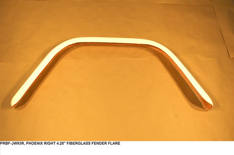 Right 4.25" Fiberglass Fender Flare
