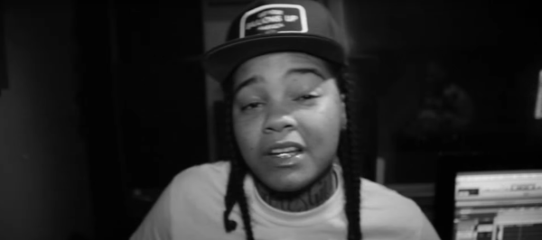 Rapper Young M.A freestyle video