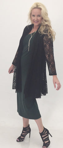 a lace duster is perfect for date night