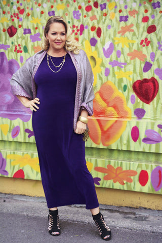 amethyst purple plus size clothing