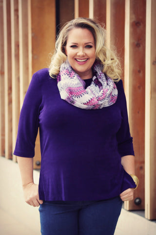 amethyst purple plus size clothing