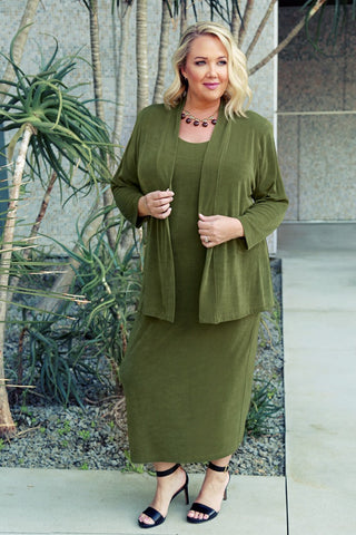 olive green workwear