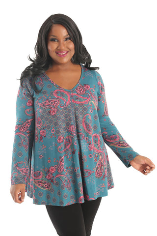 Janette Plus Trina A Line Tunic