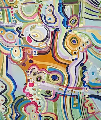 Gigi Mederos_abstract acrylic painting_detail_2018