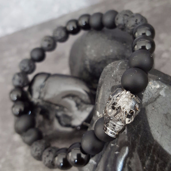 swarovski skull bracelet