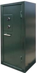 large green sturdy gun safe