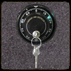 key in safe dial