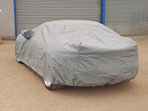 fitted car cover with mirror pockets