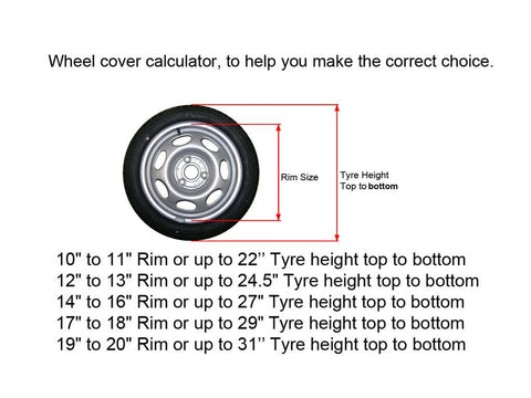 car wheel covers sizes