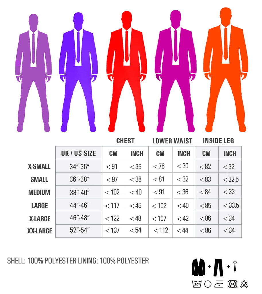 Stag Suits Size Guide