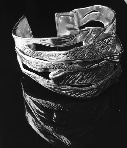 Grasses Sterling Silver Cuff