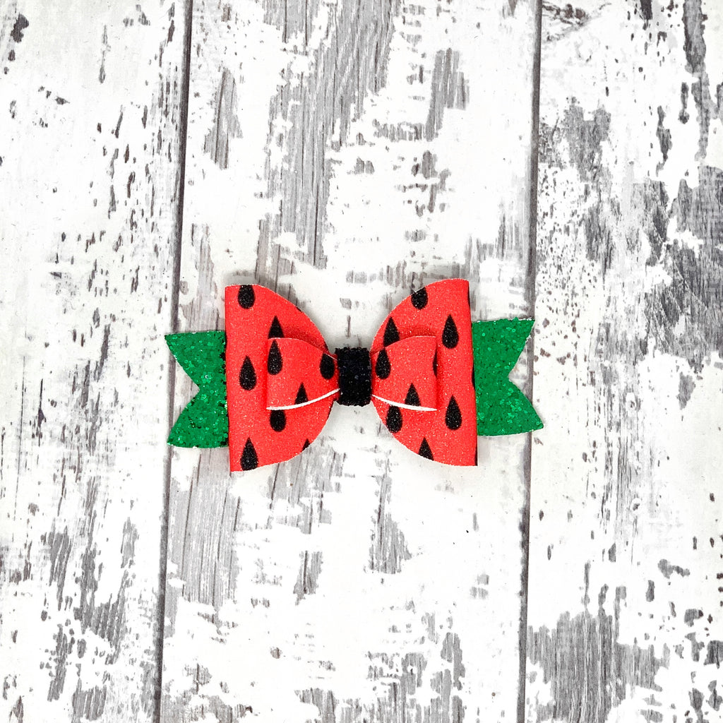 Watermelon Adilyn Bow