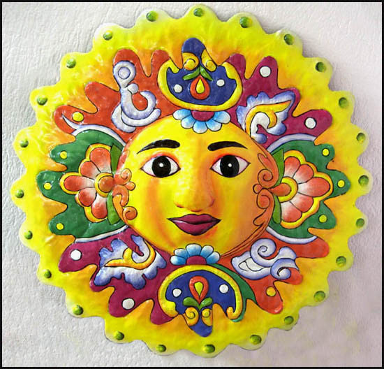 Sun Wall Art sun art - hand painted metal sun wall art - decorative garden Sun Wall Art sun art - hand painted metal sun wall art - decorative garden