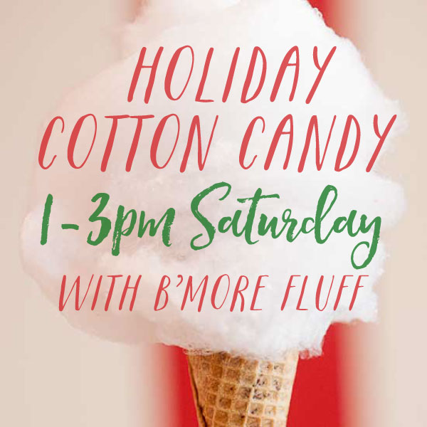 Holiday cotton candy