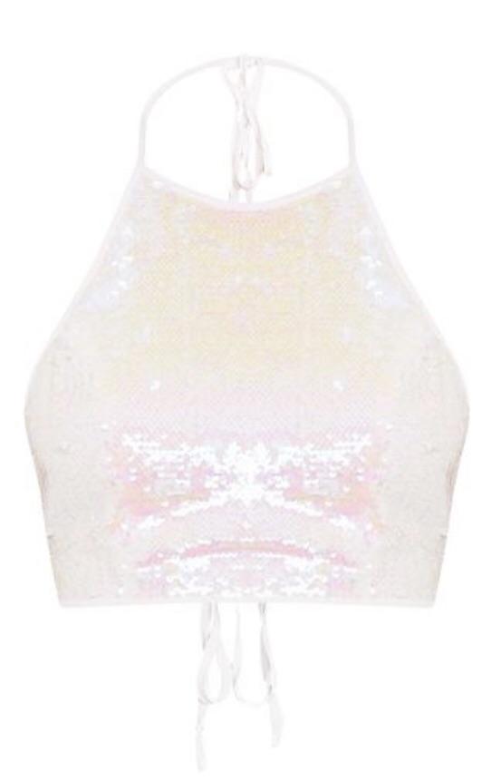 Baby Be Mine Backless Sequin Crop Top – Solo Stylez