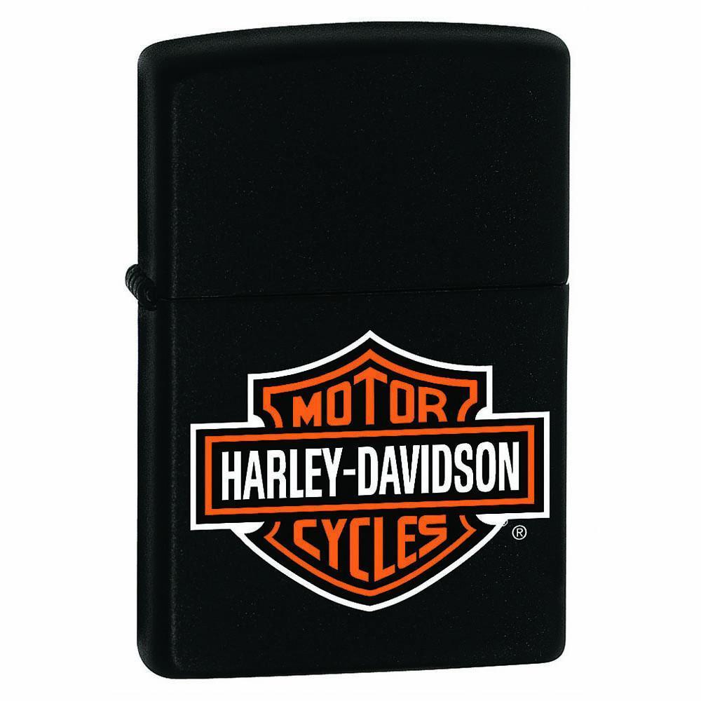 Zippo - Harley Davidson Logo Black Matte
