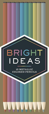 Bright Ideas 10 Metallic Coloured Pencils