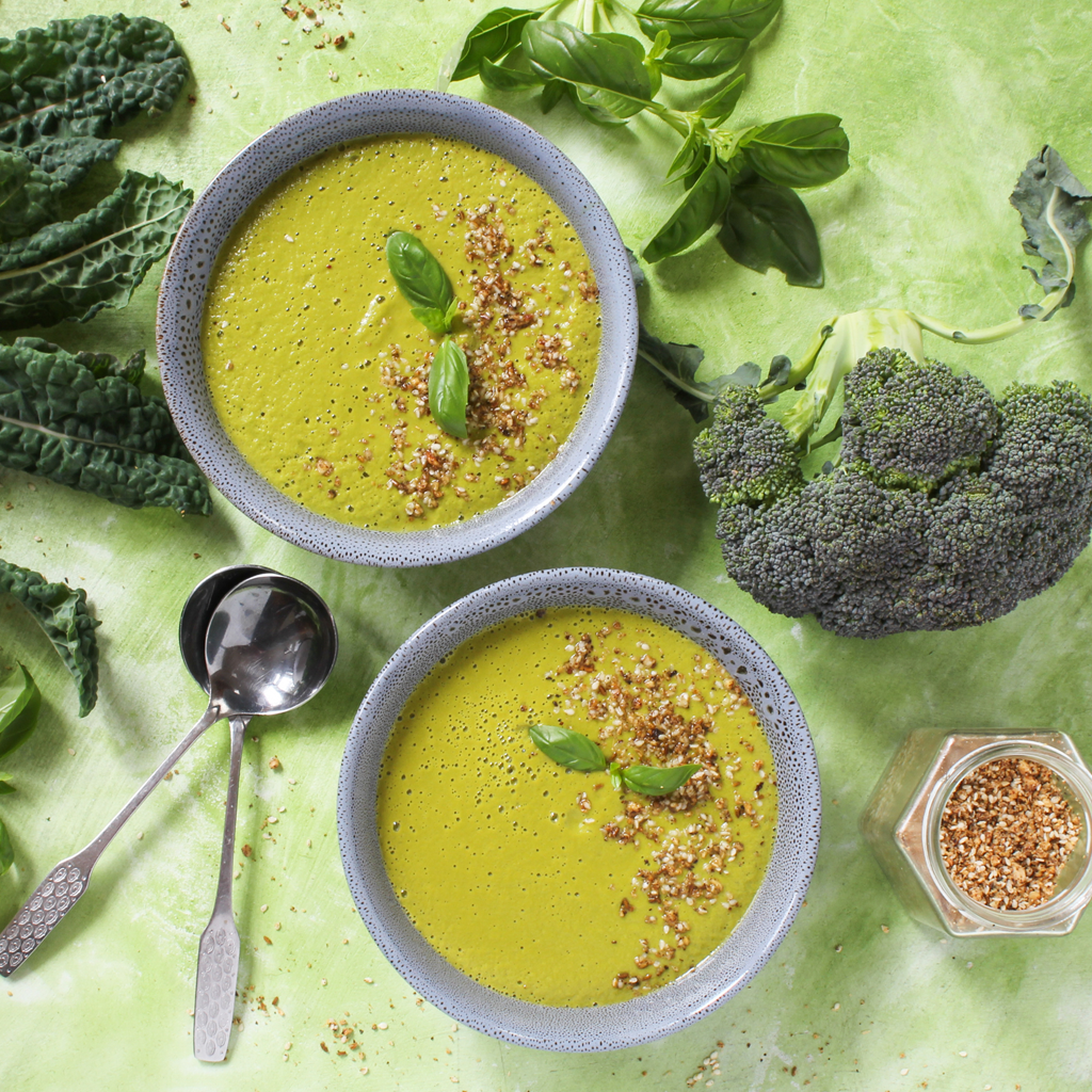 blender jug broccoli and kale soup