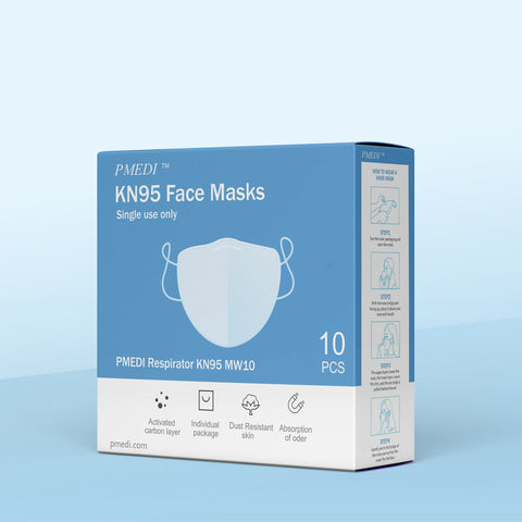 【美国现货】10片 PMedi FDA CE注册 KN95 达N95, FFP2级别