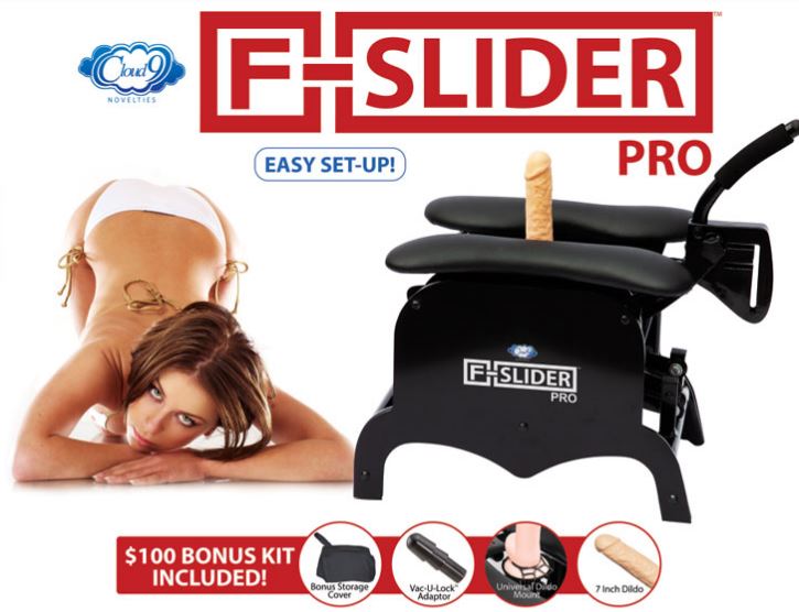 – Cloud 9 Novelties is pleased to announce the new F Slider Pro Sex Chair w...