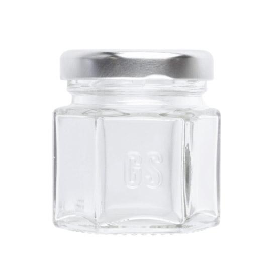 small glass spice jars