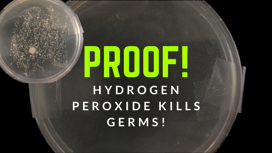 Proof hydrogen peroxide kills germs
