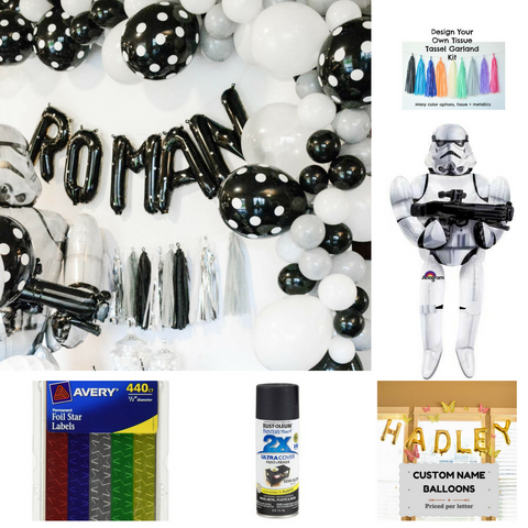 star wars party supplies