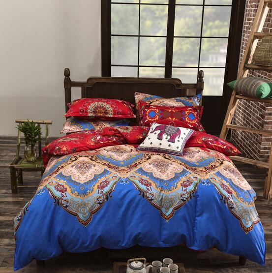 Bohemian Style Colorful Duvet Cover Bedding Set 4 Pieces Twin
