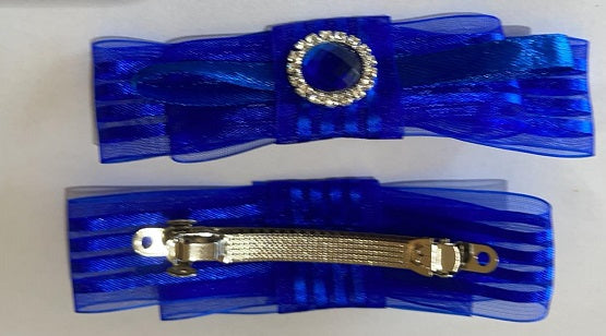 3. Royal Blue Hair Clips - Set of 6 - wide 5