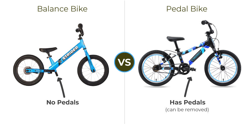 Balance Bike vs Pedal Bike