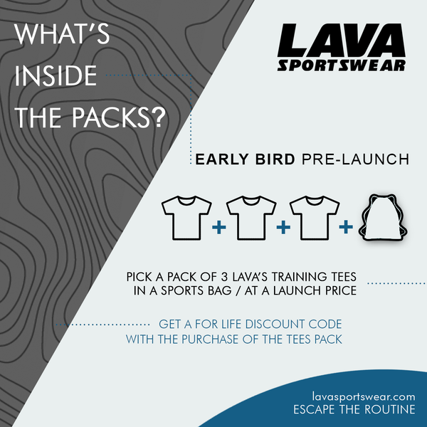 Lava Sportswear Pre Launch t-shirts at a launch price