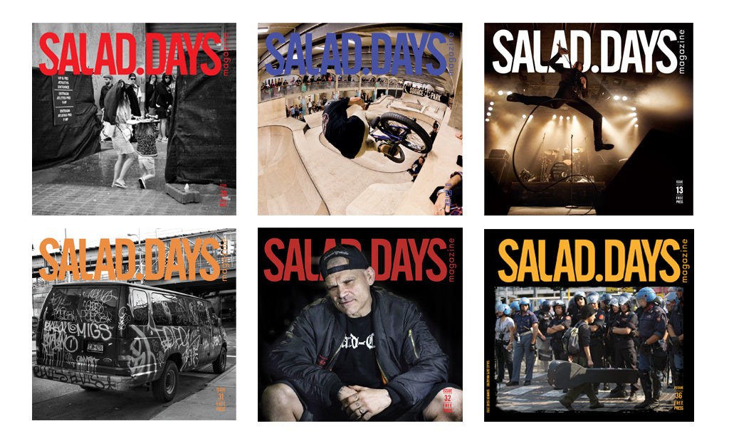 le copertine del magazine salad days tra streetwear skate e surf