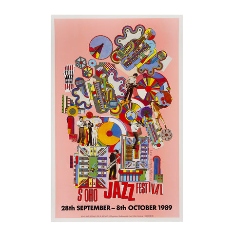 Paolozzi, Soho Jazz Festival poster 1989
