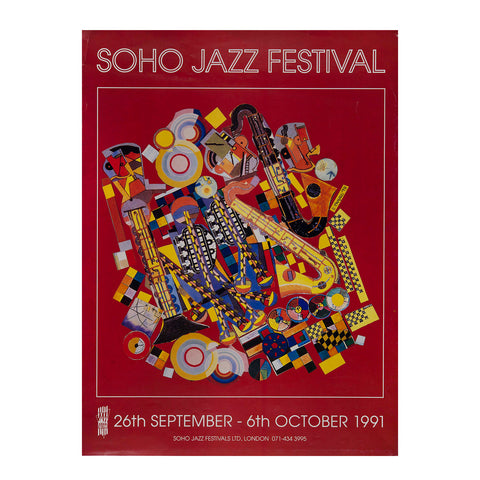 Original Eduardo Paolozzi Soho Jazz Festival poster
