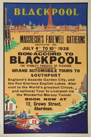 Blackpool poster, 1938