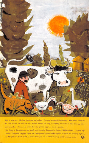 John Burningham poster, LT, Country Walks