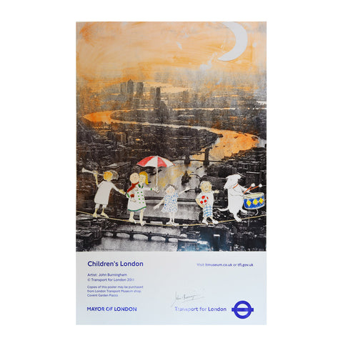 John Burningham poster, TfL, Childrens' London, 2011