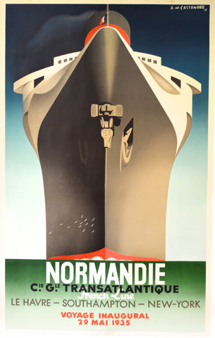 AM Cassandre, Normandy poster, 1935