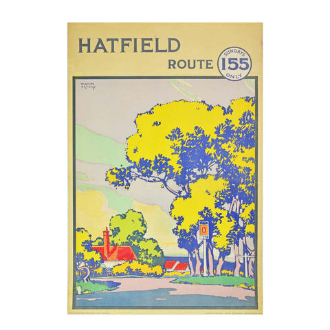 Hatfield London Underground poster by Gregory Brown 1941
